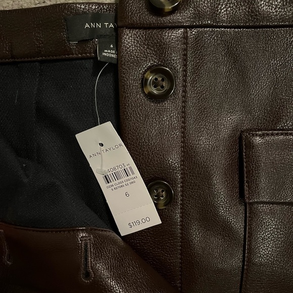Ann Taylor Faux Leather Pencil Skirt - Picture 5 of 6
